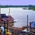 Holzverladestelle am Amazonas