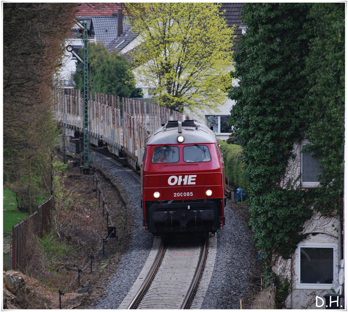 Holzverladung auf der Sennebahn