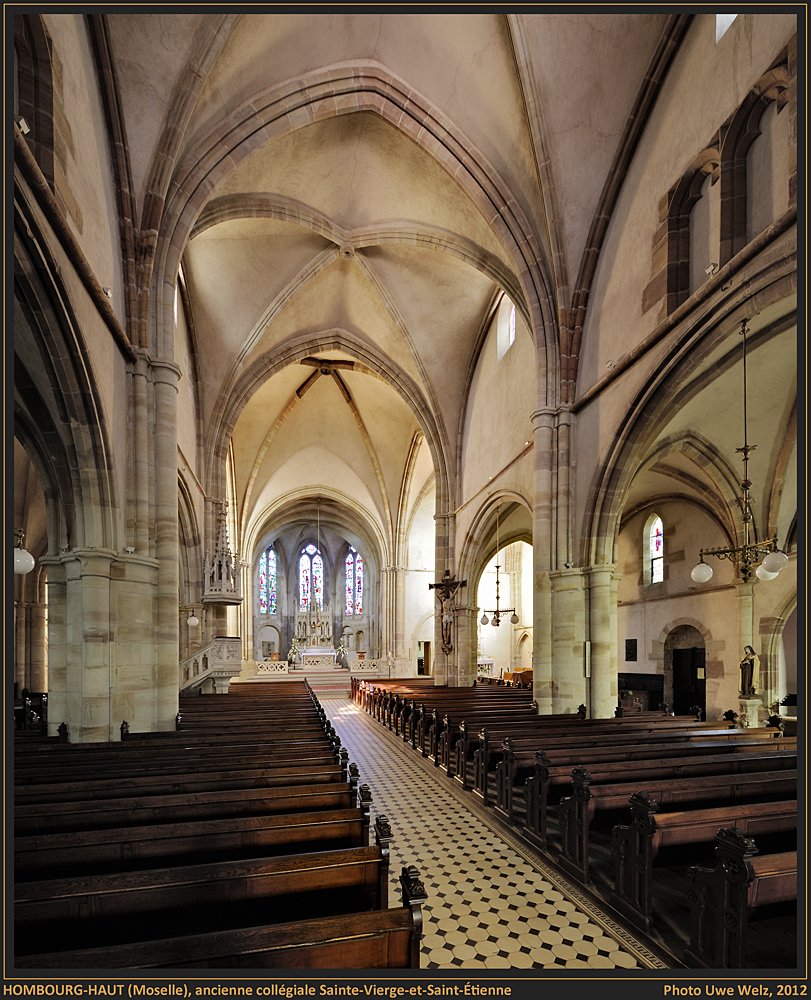 HOMBOURG-HAUT / OBERHOMBURG (57 Moselle), anc. collégiale Sainte-Vierge-et-Saint-Étienne