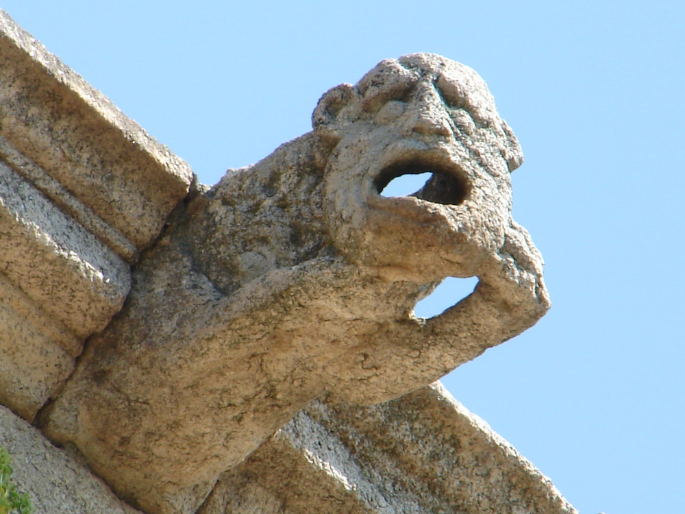 Hombre salvaje. Gárgola de la catedral de Coria (Cácere)