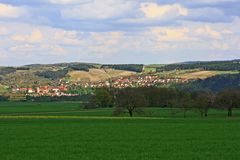 Homburg mit den Rebbergen