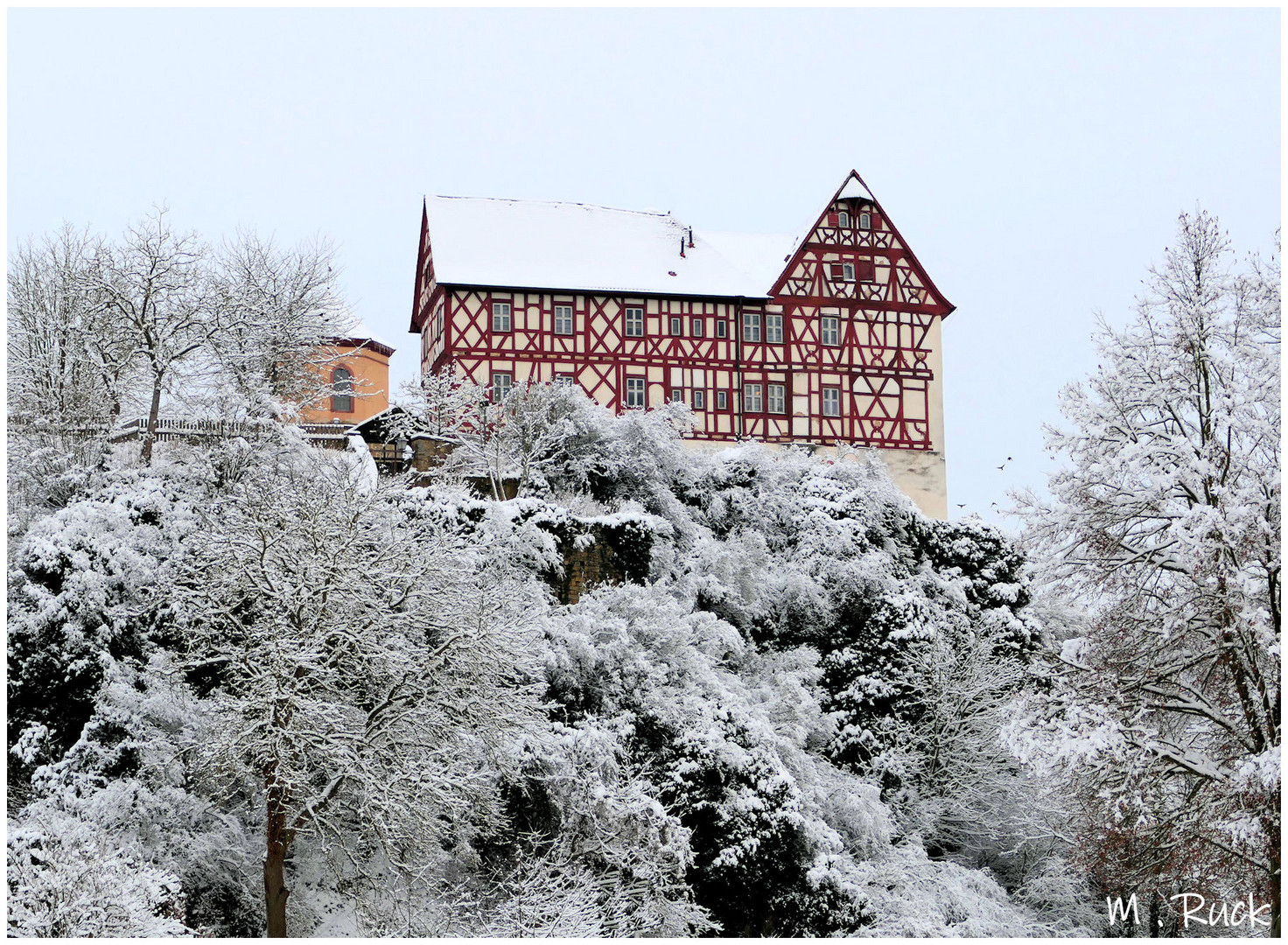 Homburger Schloss im winterlichen Ambiente ,