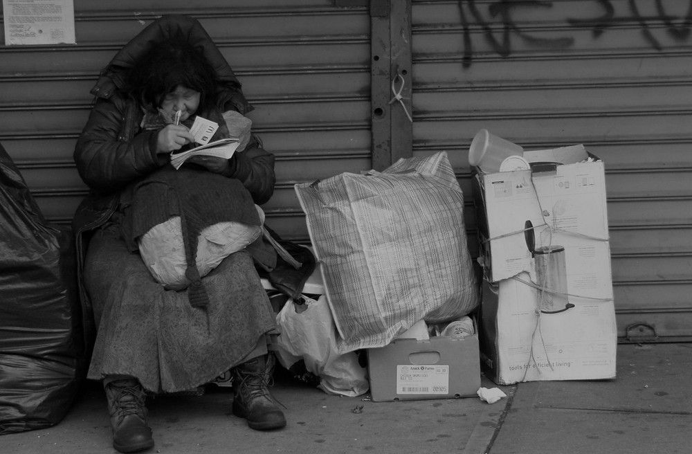 Homeless In Chinatown, NYC