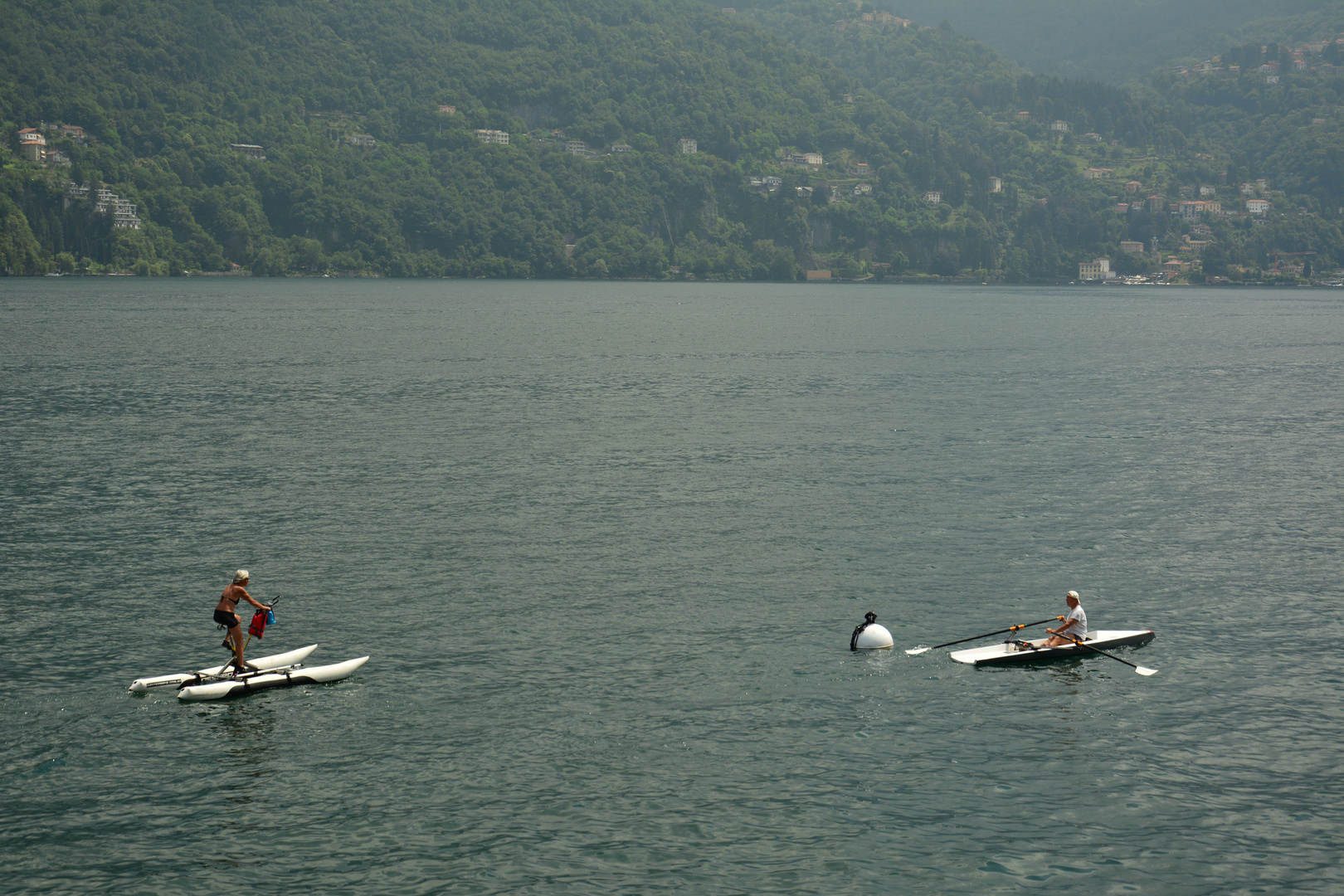 Hometraining auf dem Comer See