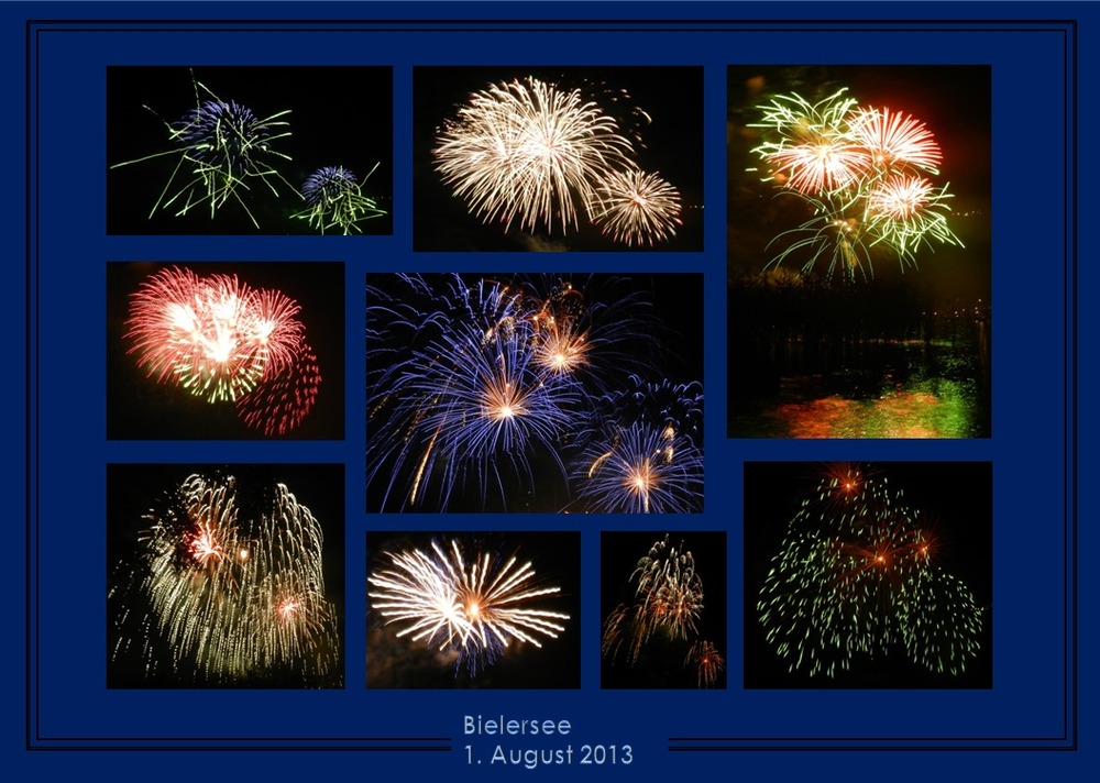 Hommage an das 1. August-Feuerwerk in Biel...