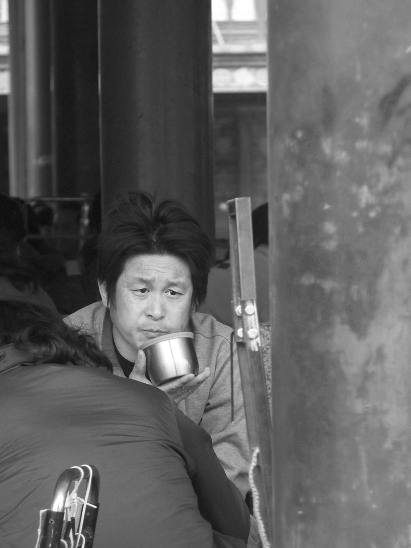 homme sur le marché, Pékin