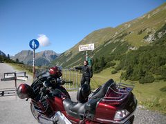 Honda Goldwing GL 1800 am Hahntennjoch