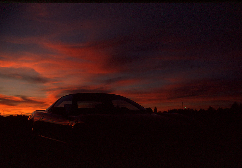 Honda NSX VOR dem Sonnenuntergang Dia-Scan 2