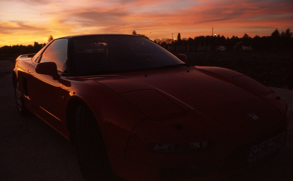 Honda NSX VOR dem Sonnenuntergang Dia-Scan 8