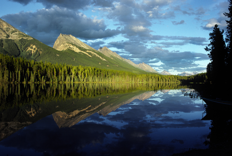 Honeymoon lake am Ice field parkway in Kanada, Alberta