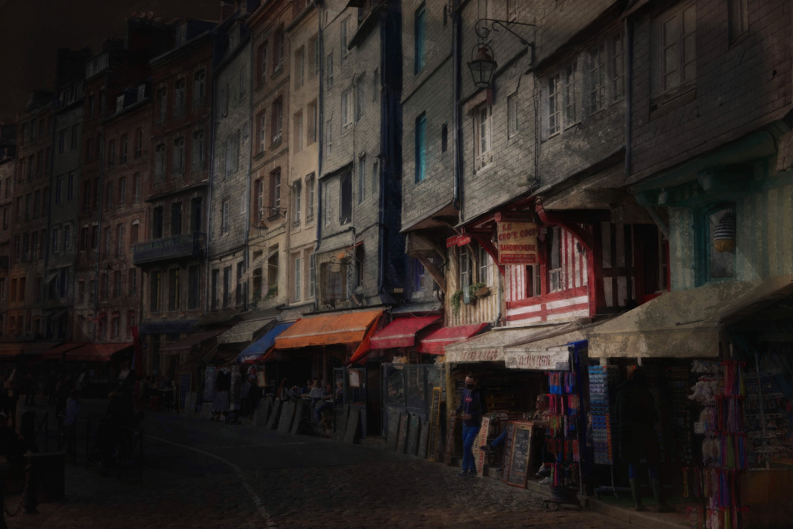 Honfleur, au coin de la rue