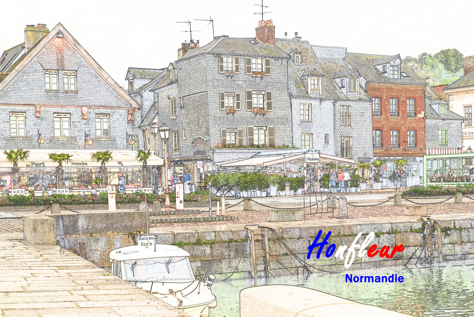 Honfleur Postkarte