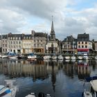 Honfleur - Segelboothafen - Stadtparorama