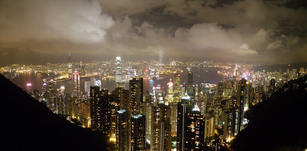 Hong Kong at night