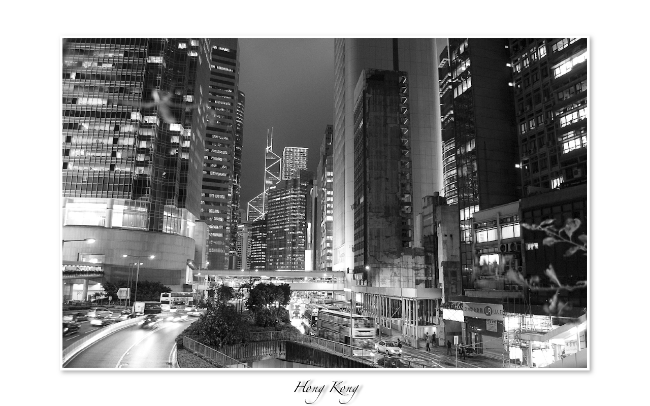 Hong Kong bei Nacht