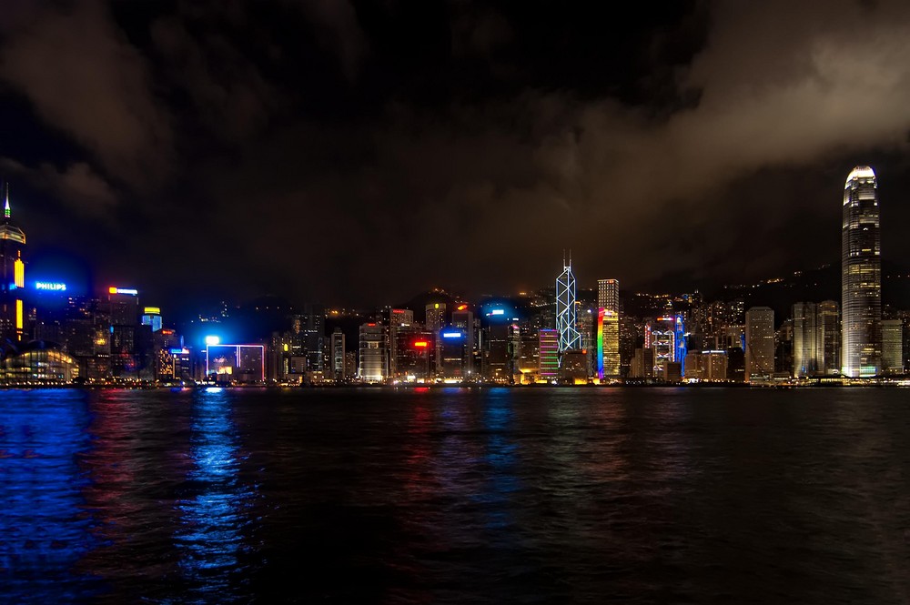 Hong Kong bei Nacht