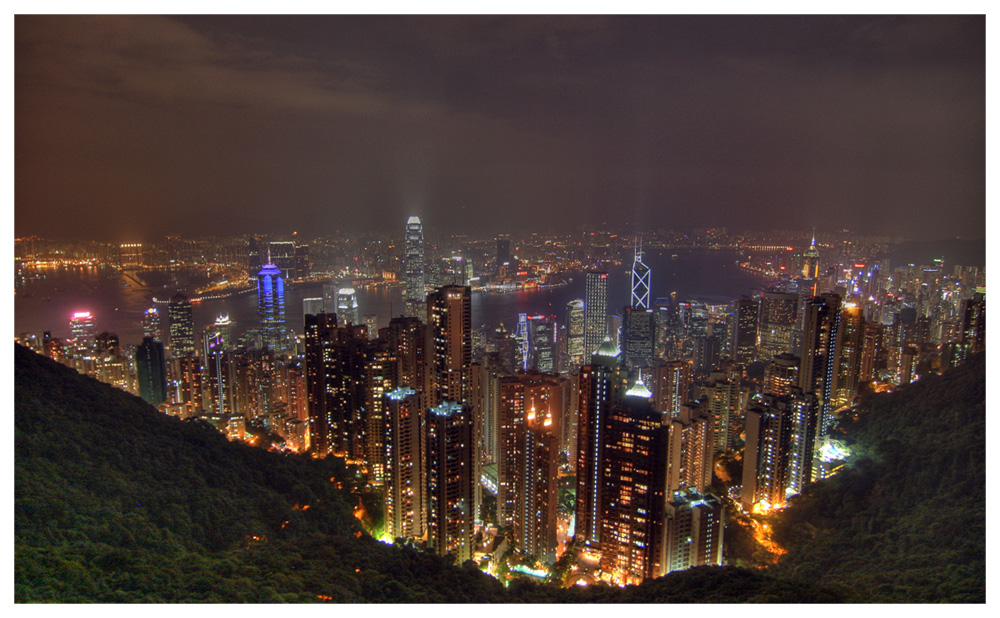 Hong Kong bei Nacht