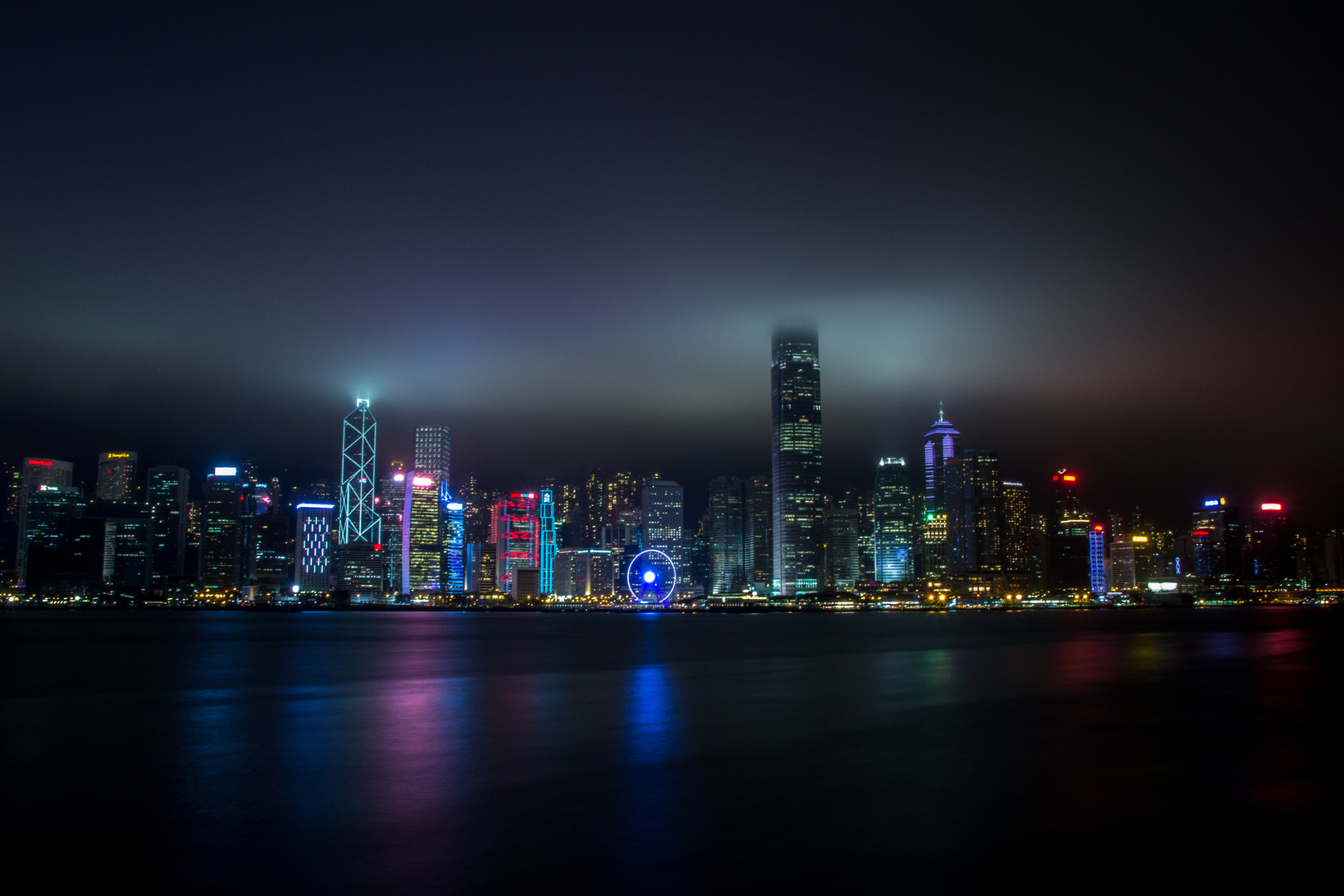 Hong Kong by night