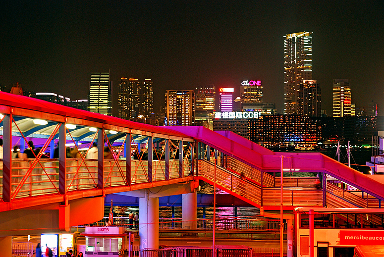 Hong Kong by night