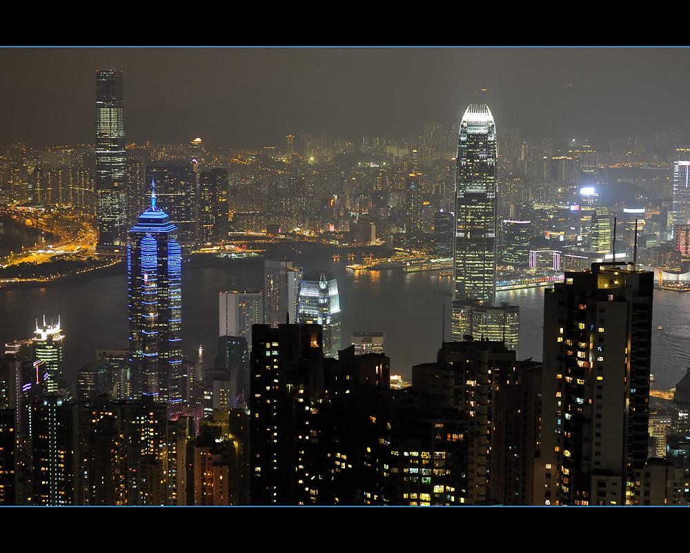 Hong Kong City lights