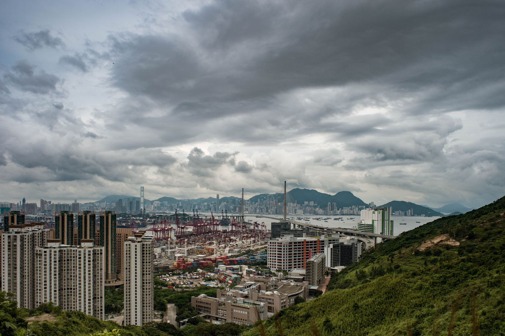 Hong Kong, harbor, gate, bridge and melting pot of China