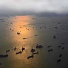 Hong Kong Harbour am Abend