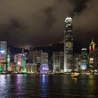 Hong Kong Island bei Nacht