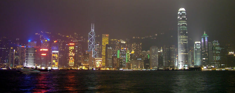 Hong-Kong Island by night