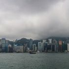Hong Kong Island im Regen