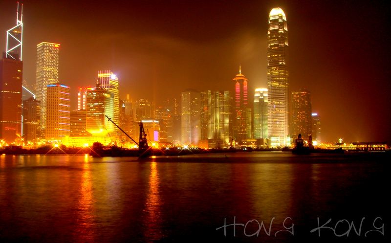 Hong Kong Island @ night