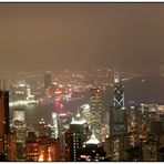 Hong Kong - Licht-Show vom Peak aus gesehen