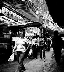 Hong Kong market street