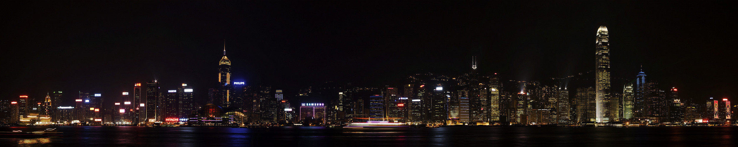 Hong Kong Skyline bei Nacht