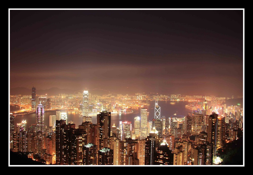 Hong Kong Skyline vom Peak