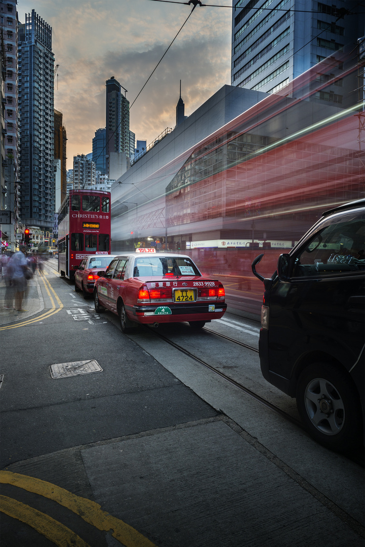 Hong Kong Taxi Rush hour