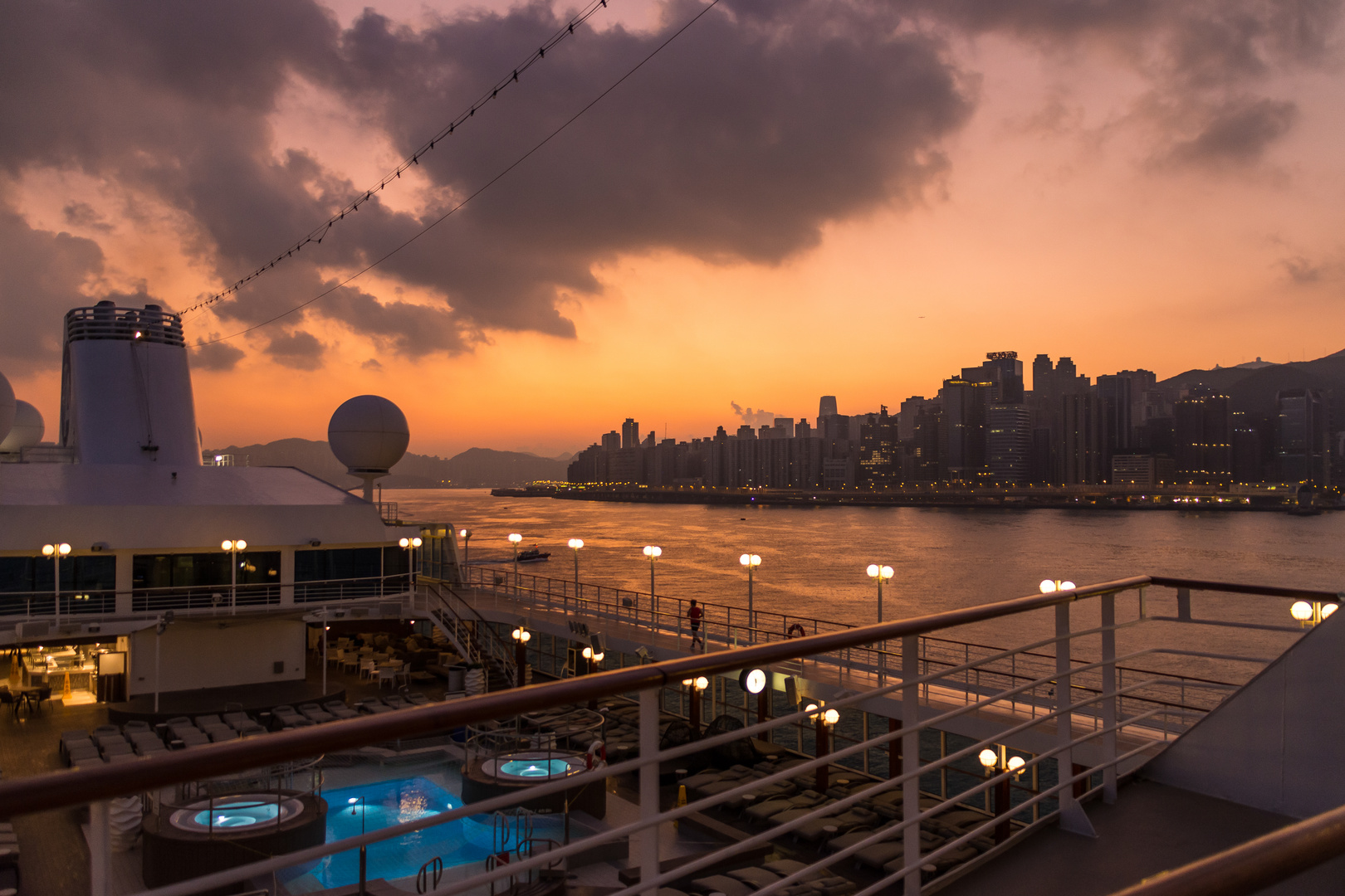 Hong Kong vor Sonnenaufgang