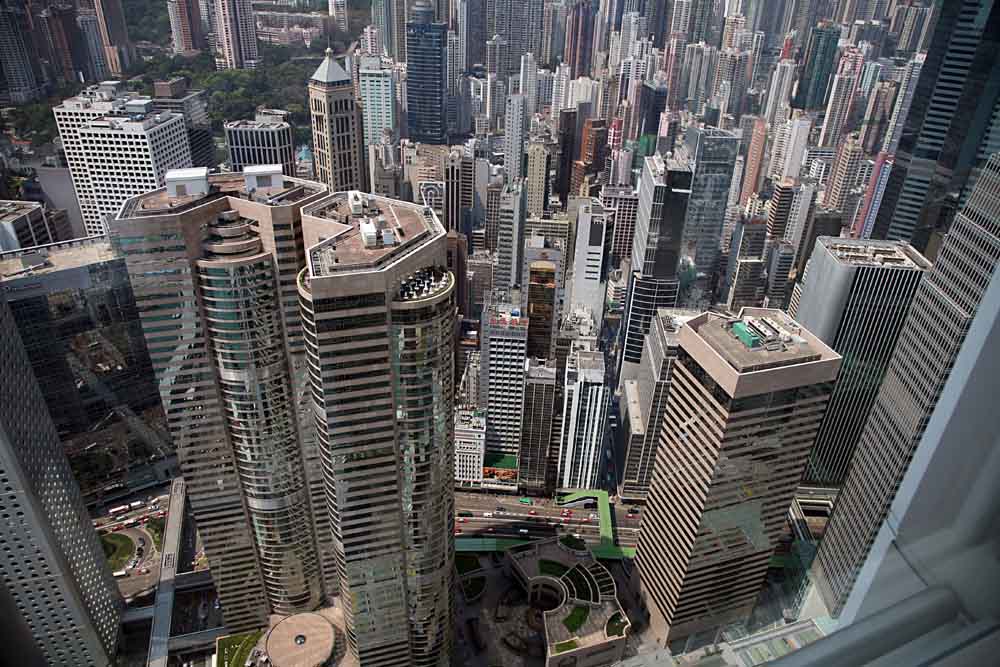 Hongkong aus dem IFC gesehen