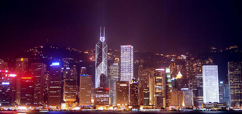 Hongkong bei Nacht