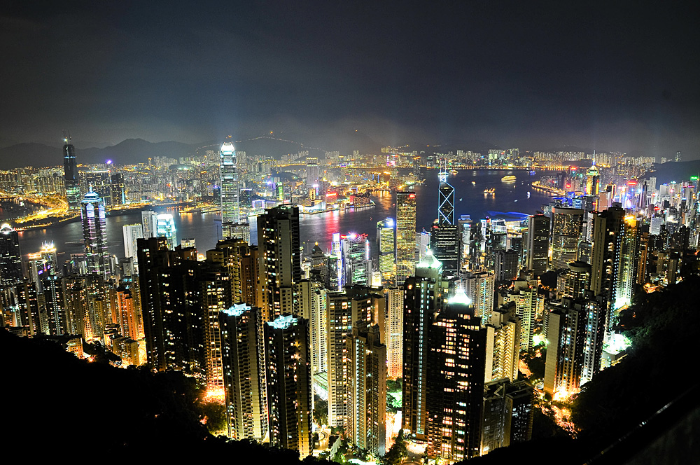 Hongkong bei Nacht