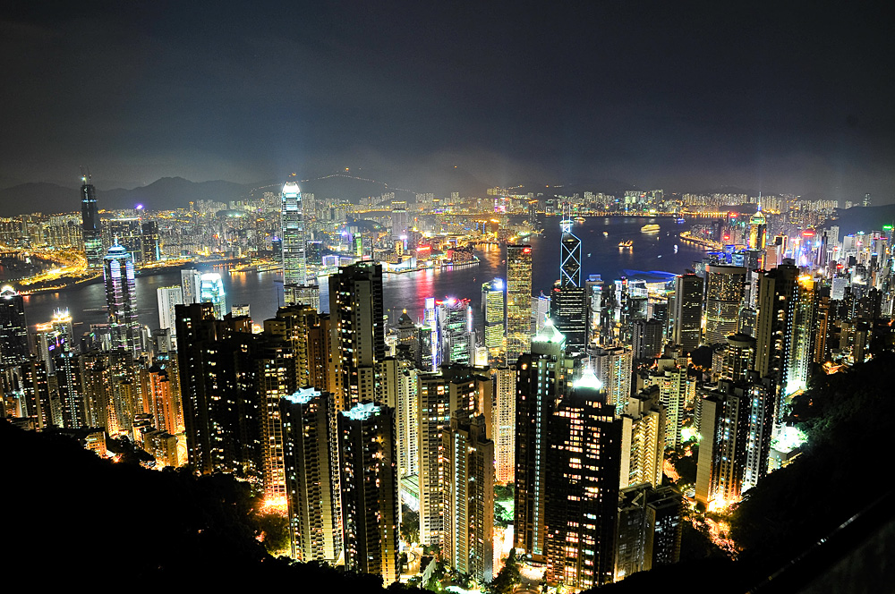 Hongkong bei Nacht von Rainer I