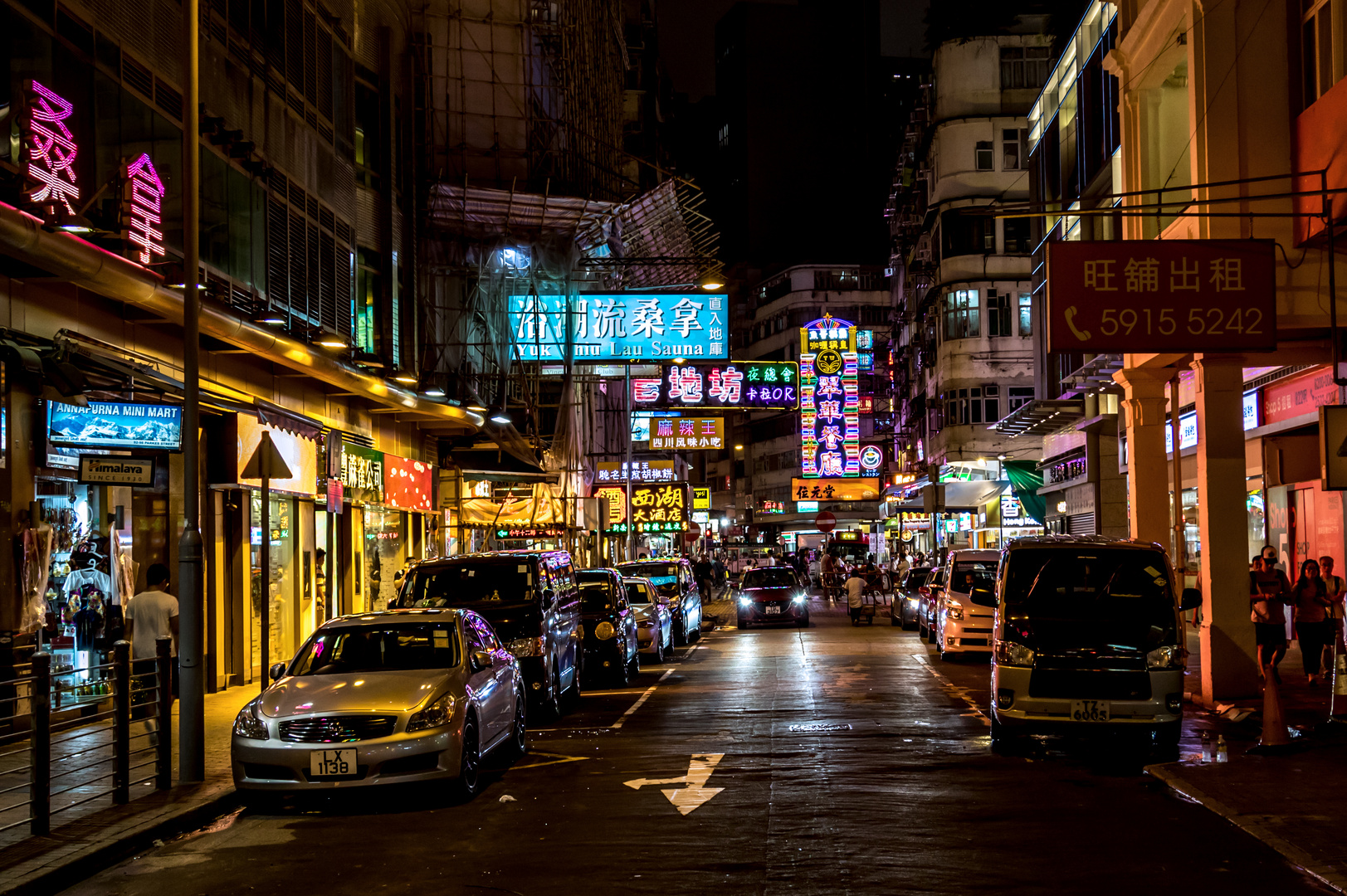 Hongkong bei Nacht