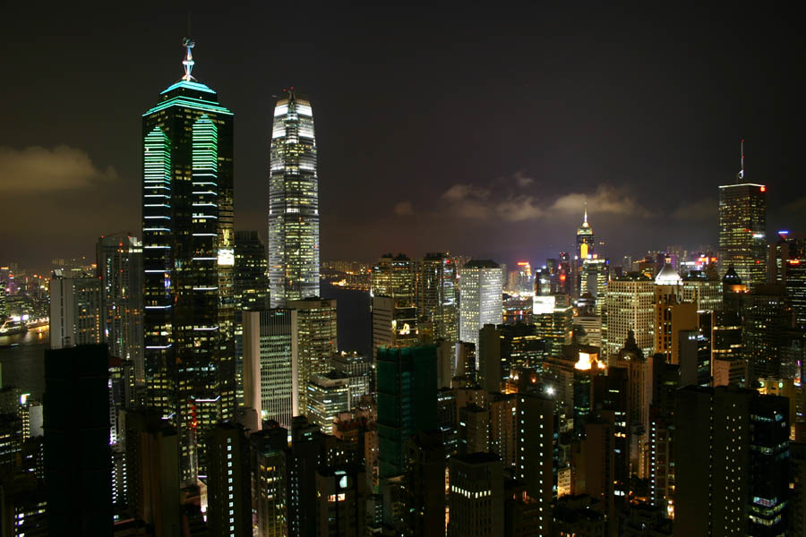 Hongkong bei Nacht