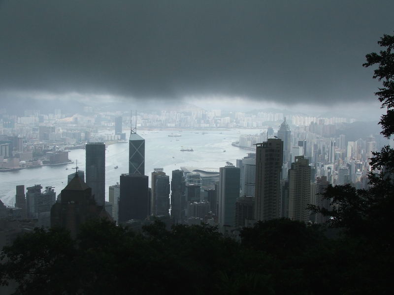 Hongkong im Wolkenloch