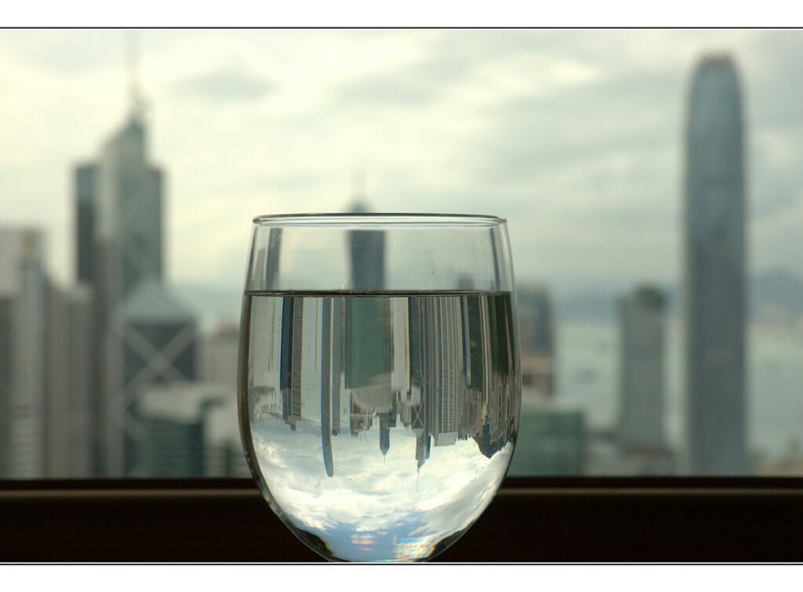 Hongkong in a glass