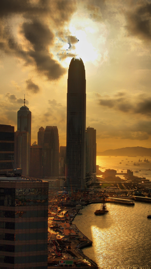 Hongkong Island and Harbour, HDR