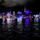 Hongkong Island at night