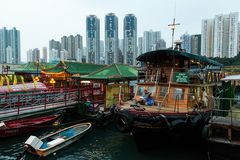 Hongkong-Island - im Hafen von Aberdeen