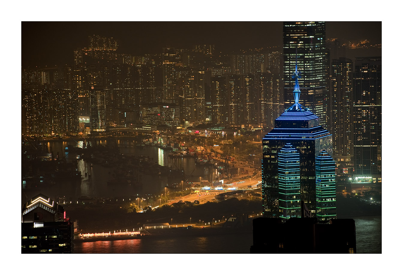 Hongkong - Kowloon bei Nacht