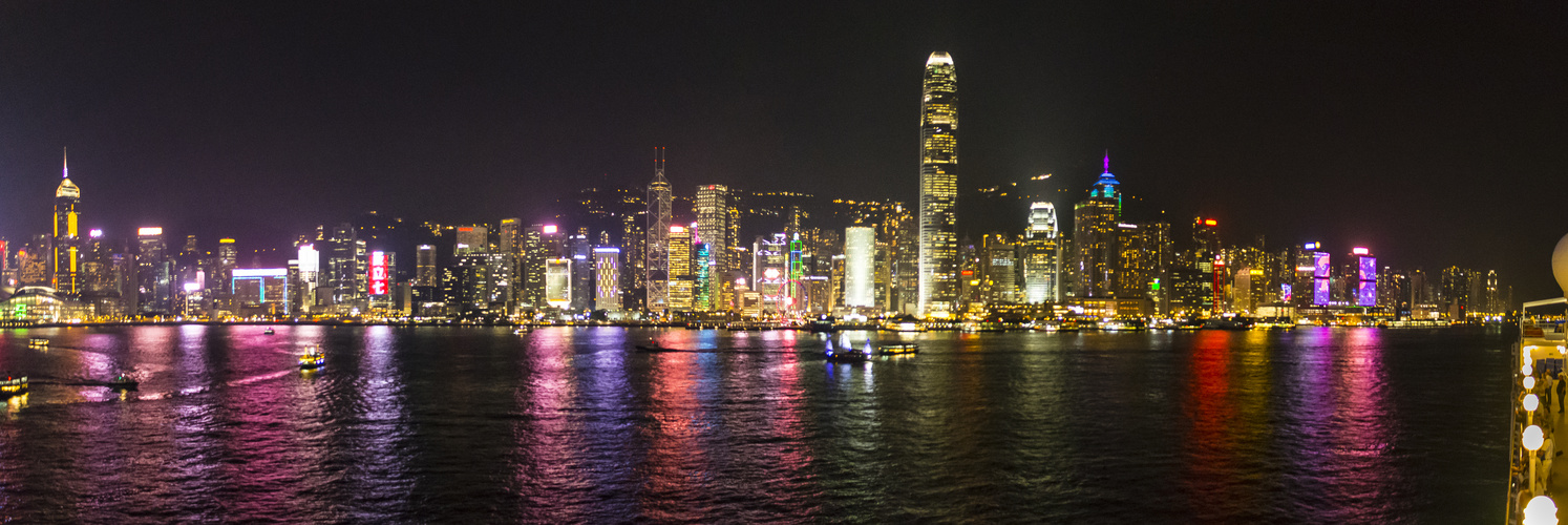 Hongkong Nightskyline Panorama