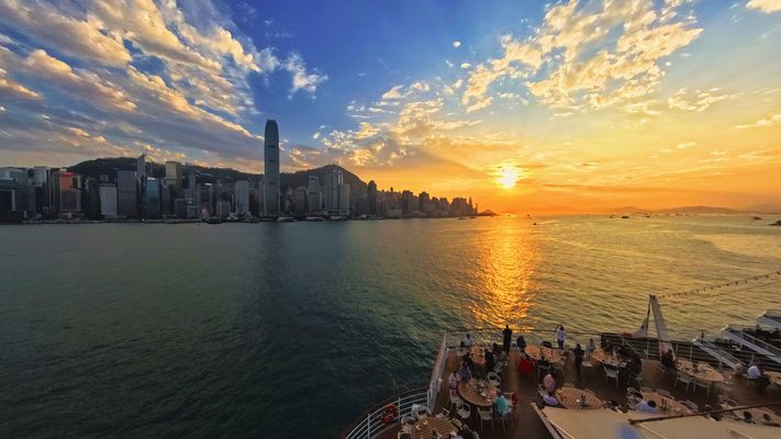 Hongkong Ocean terminal Skyline, Aida Stella 2025